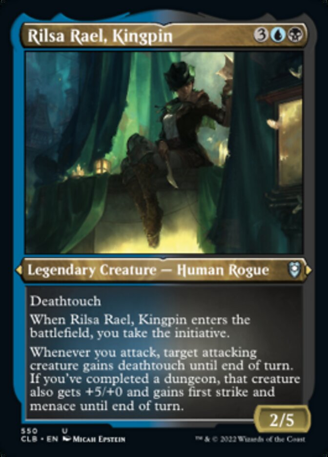 Rilsa Rael, Kingpin (Foil Etched) [Commander Legends: Battle for Baldur's Gate] | RetroPlay Games