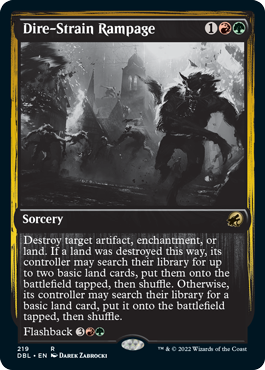 Dire-Strain Rampage [Innistrad: Double Feature] | RetroPlay Games