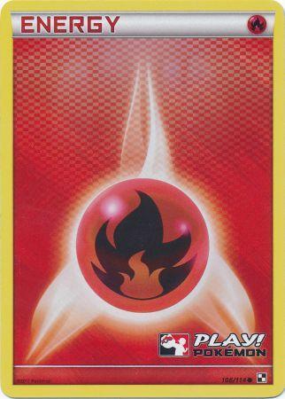 Fire Energy (106/114) (Play Pokemon Promo) [Black & White: Base Set] | RetroPlay Games