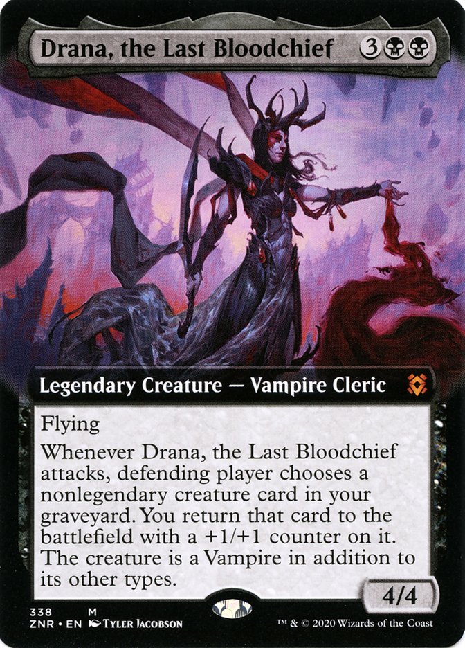 Drana, the Last Bloodchief (Extended Art) [Zendikar Rising] | RetroPlay Games