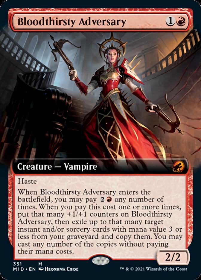 Bloodthirsty Adversary (Extended) [Innistrad: Midnight Hunt] | RetroPlay Games