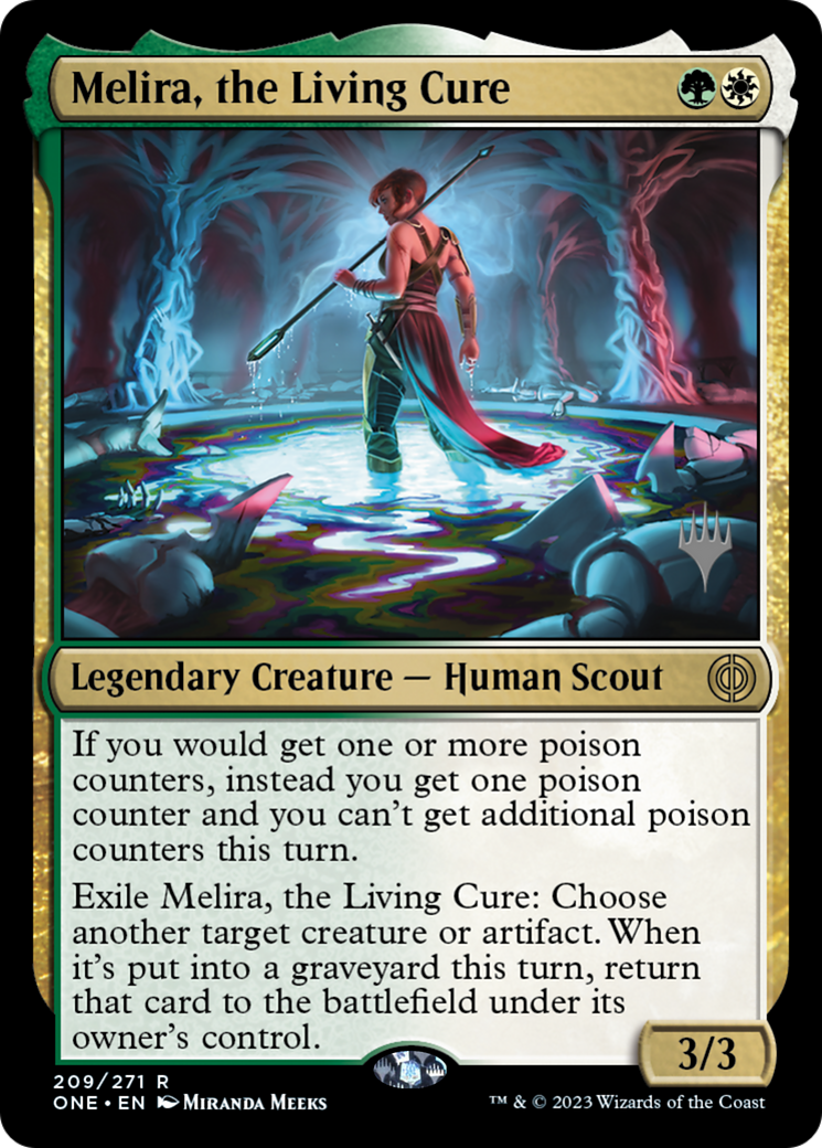 Melira, the Living Cure (Promo Pack) [Phyrexia: All Will Be One Promos] | RetroPlay Games