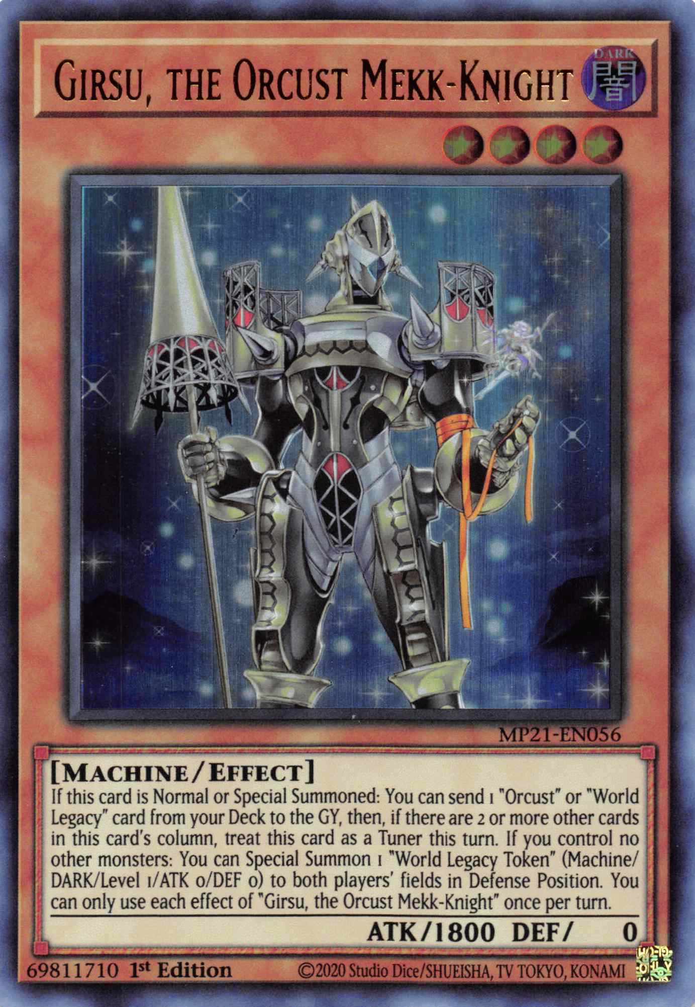 Girsu, the Orcust Mekk-Knight [MP21-EN056] Ultra Rare | RetroPlay Games