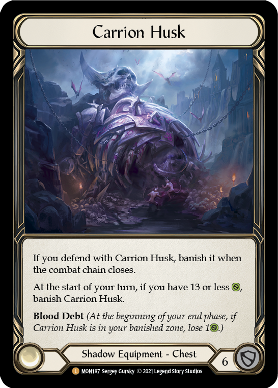 Carrion Husk [MON187-CF] (Monarch)  1st Edition Cold Foil | RetroPlay Games