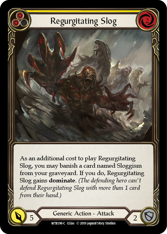 Regurgitating Slog (Yellow) [WTR198-C] (Welcome to Rathe)  Alpha Print Rainbow Foil | RetroPlay Games