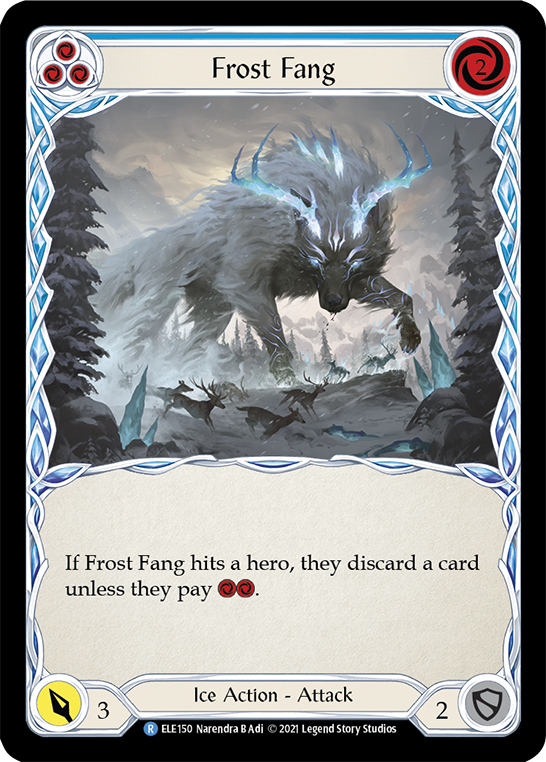 Frost Fang (Blue) [ELE150] (Tales of Aria)  1st Edition Rainbow Foil | RetroPlay Games