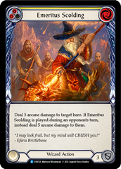 Emeritus Scolding (Yellow) [EVR126] (Everfest)  1st Edition Rainbow Foil | RetroPlay Games