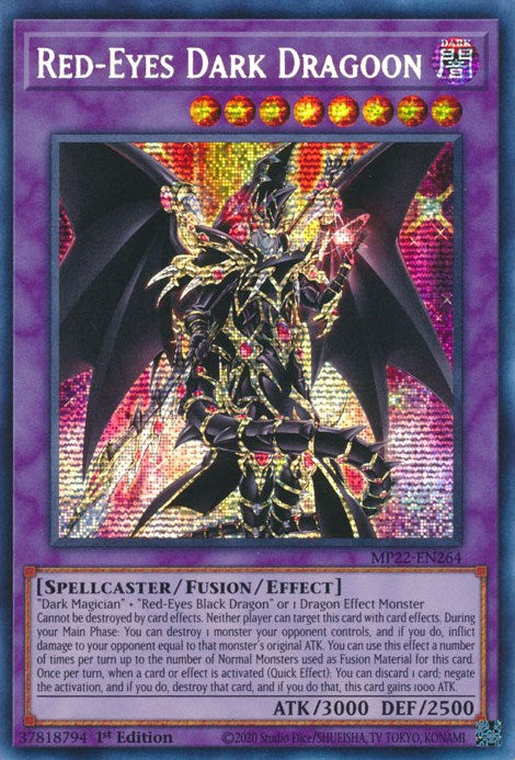 Red-Eyes Dark Dragoon [MP22-EN264] Prismatic Secret Rare | RetroPlay Games