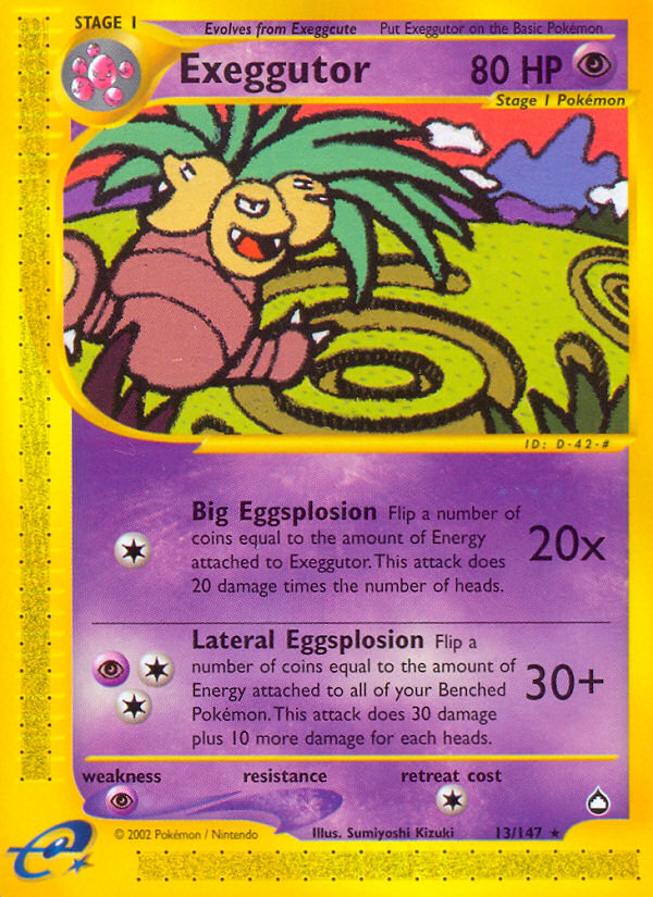 Exeggutor (13/147) [Aquapolis] | RetroPlay Games