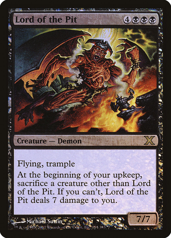 Lord of the Pit (Premium Foil) [Tenth Edition] | RetroPlay Games