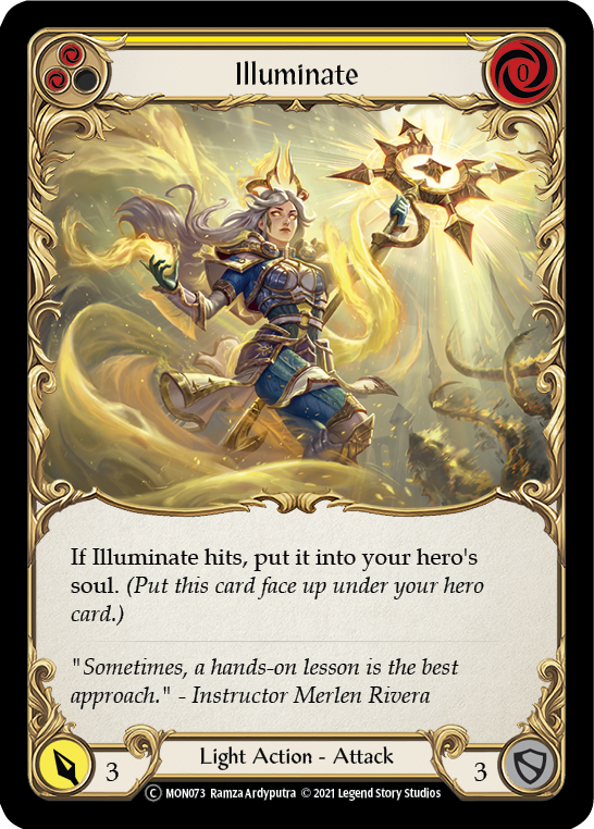 Illuminate (Yellow) [U-MON073-RF] (Monarch Unlimited)  Unlimited Rainbow Foil | RetroPlay Games