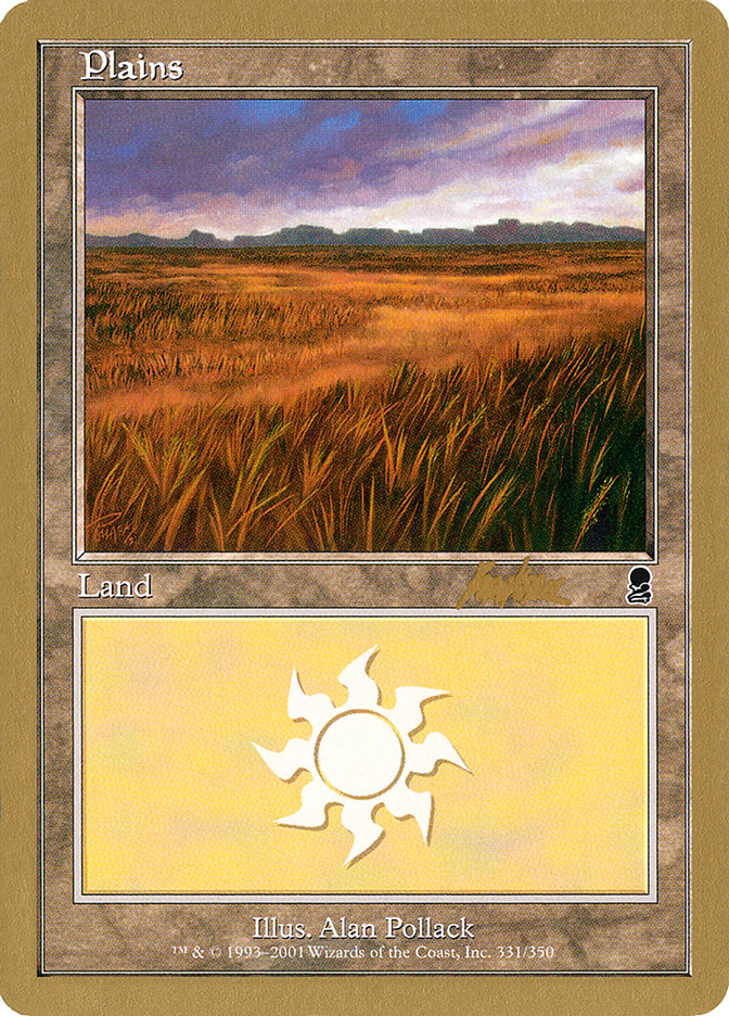 Plains (bk331a) (Brian Kibler) [World Championship Decks 2002] | RetroPlay Games