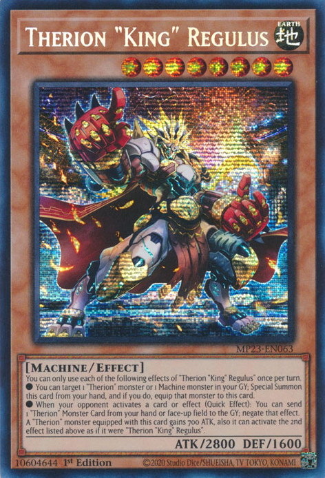 Therion "King" Regulus [MP23-EN063] Prismatic Secret Rare | RetroPlay Games