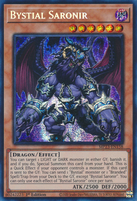 Bystial Saronir [MP23-EN158] Prismatic Secret Rare | RetroPlay Games