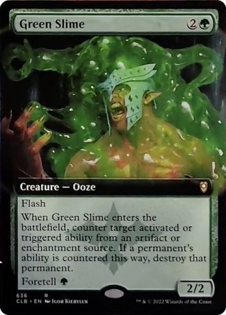 Green Slime (Extended Art) [Commander Legends: Battle for Baldur's Gate] | RetroPlay Games