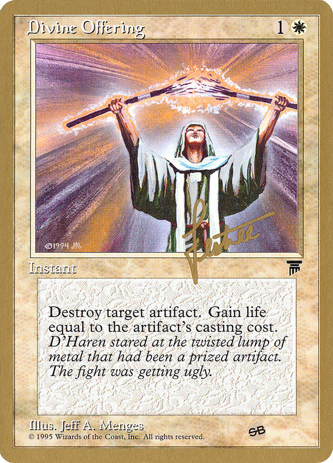 Divine Offering (Bertrand Lestree) (SB) [Pro Tour Collector Set] | RetroPlay Games