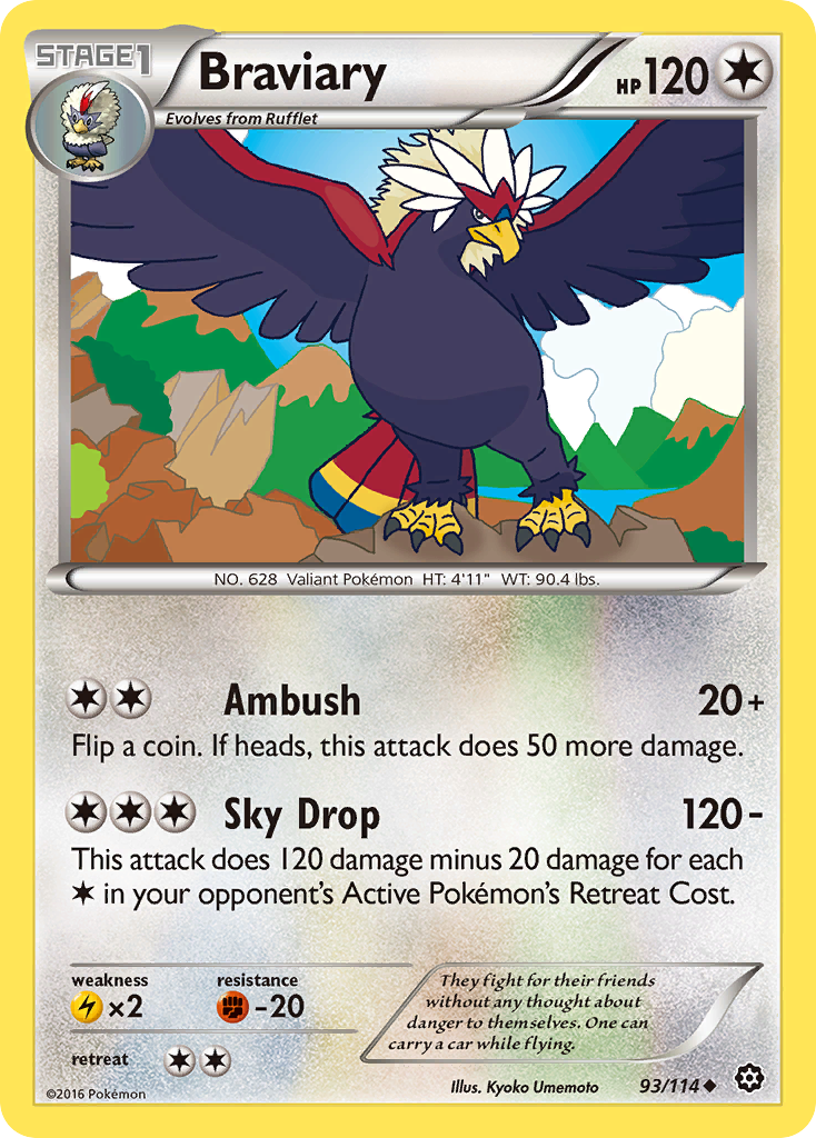 Braviary (93/114) [XY: Steam Siege] | RetroPlay Games