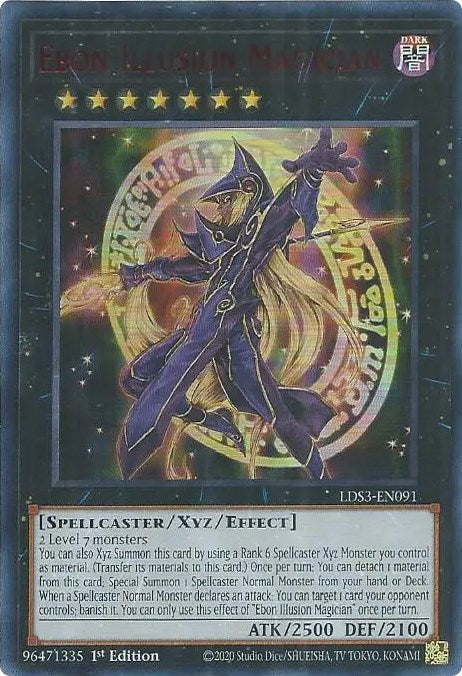 Ebon Illusion Magician (Red) [LDS3-EN091] Ultra Rare | RetroPlay Games