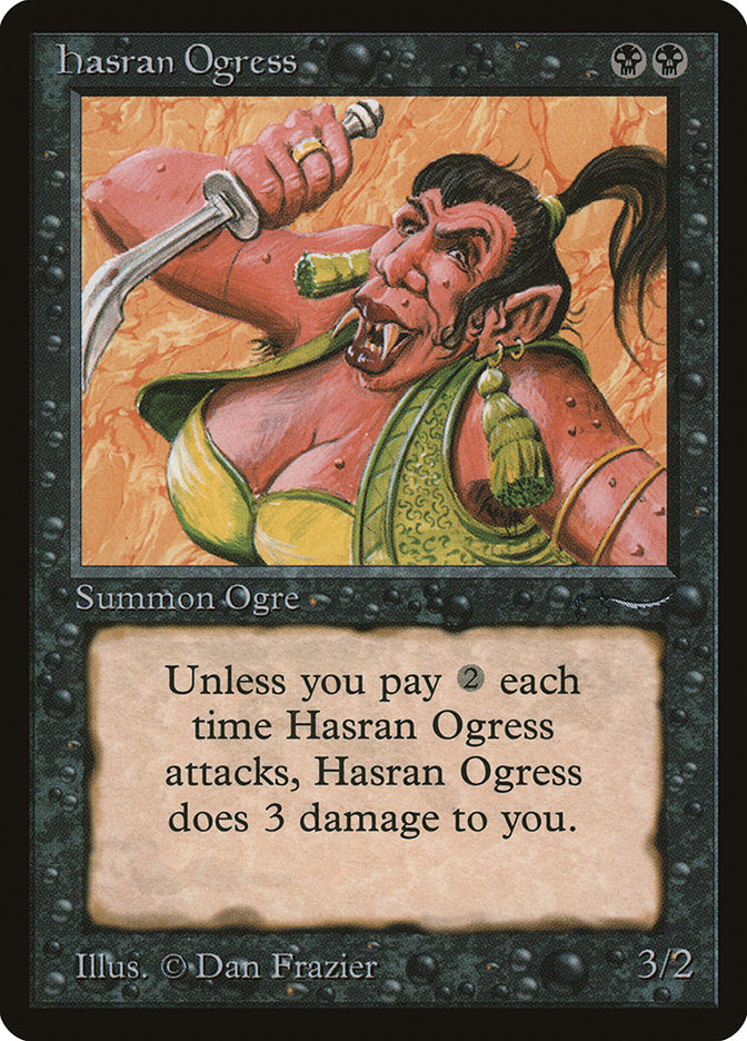 Hasran Ogress (Dark Mana Cost) [Arabian Nights] | RetroPlay Games