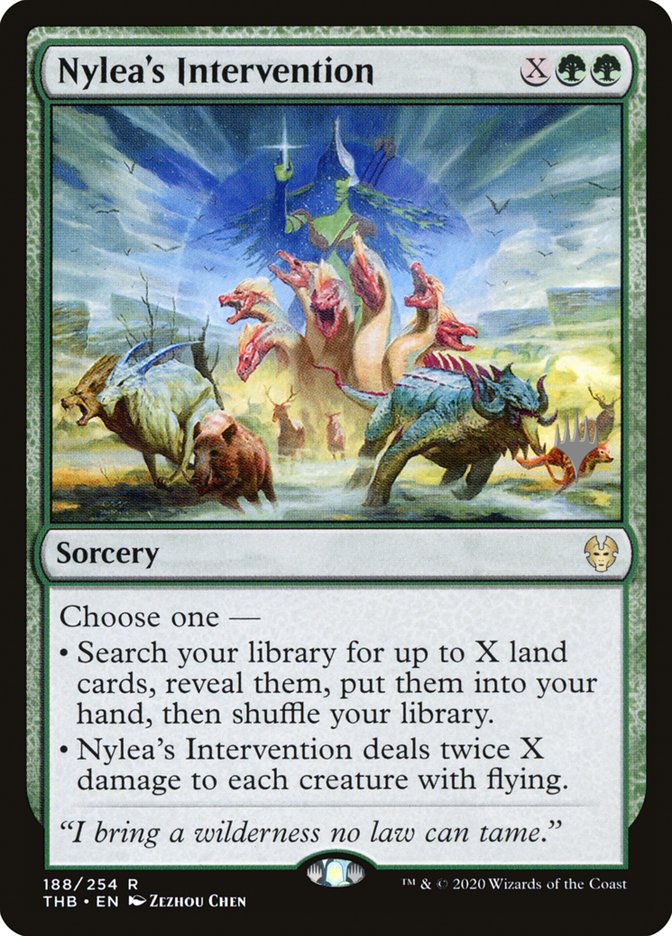 Nylea's Intervention (Promo Pack) [Theros Beyond Death Promos] | RetroPlay Games