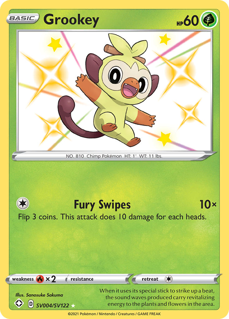 Grookey (SV004/SV122) [Sword & Shield: Shining Fates] | RetroPlay Games