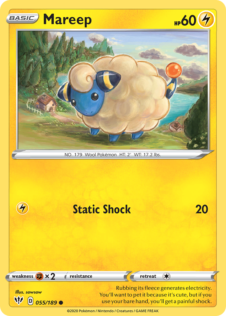 Mareep (055/189) [Sword & Shield: Darkness Ablaze] | RetroPlay Games