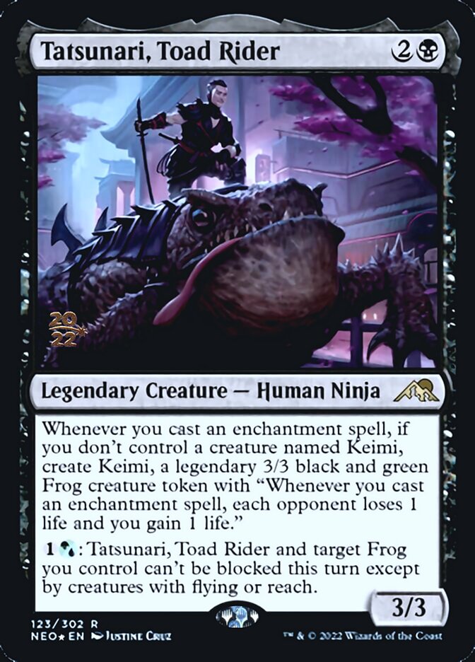 Tatsunari, Toad Rider [Kamigawa: Neon Dynasty Prerelease Promos] | RetroPlay Games