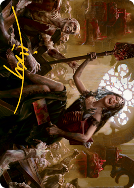 Gisa, Glorious Resurrector Art Card (Gold-Stamped Signature) [Innistrad: Midnight Hunt Art Series] | RetroPlay Games