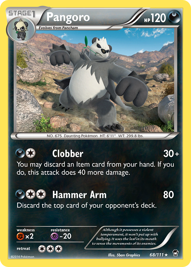 Pangoro (68/111) [XY: Furious Fists] | RetroPlay Games