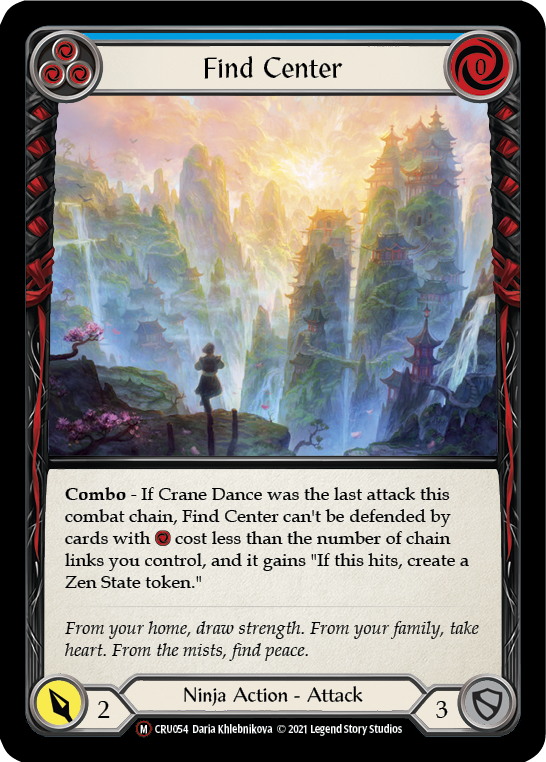 Find Center [U-CRU054] (Crucible of War Unlimited)  Unlimited Rainbow Foil | RetroPlay Games