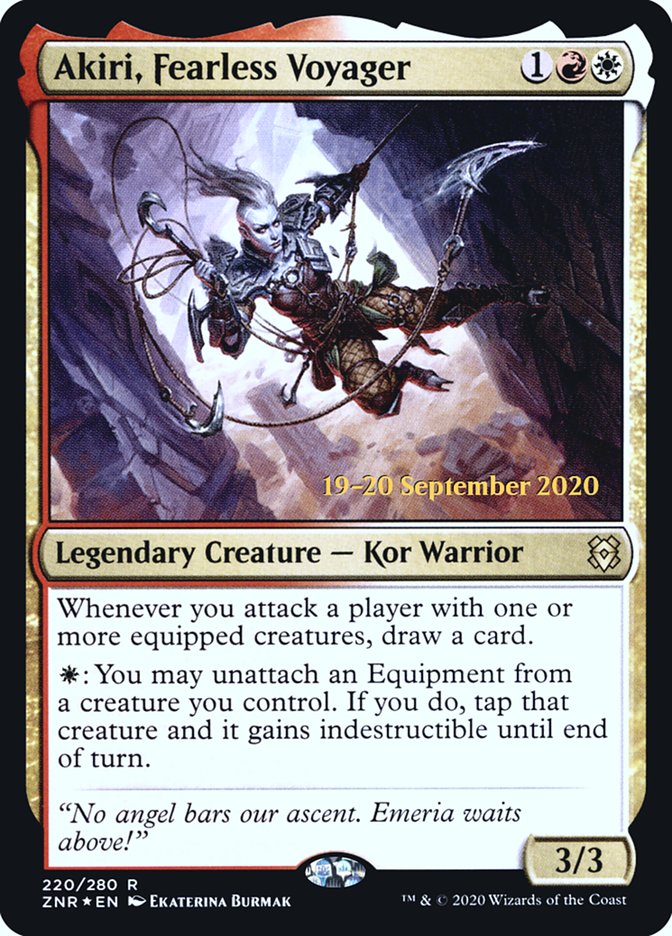 Akiri, Fearless Voyager  [Zendikar Rising Prerelease Promos] | RetroPlay Games