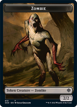 Zombie // Zombie Knight Double-Sided Token [Starter Commander Decks] | RetroPlay Games