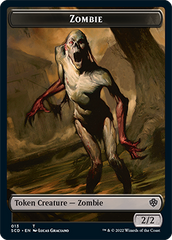 Zombie // Zombie Knight Double-Sided Token [Starter Commander Decks] | RetroPlay Games