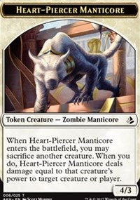 Heart-Piercer Manticore // Warrior Token [Amonkhet Tokens] | RetroPlay Games