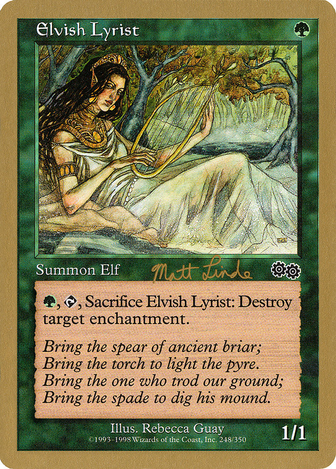 Elvish Lyrist (Matt Linde) [World Championship Decks 1999] | RetroPlay Games