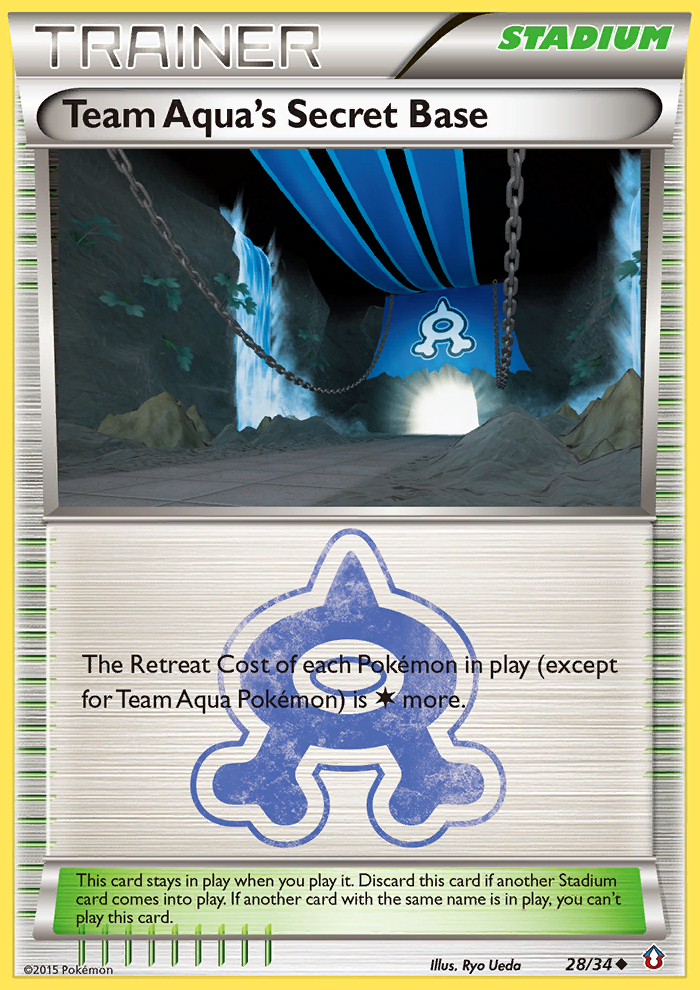 Team Aqua's Secret Base (28/34) [XY: Double Crisis] | RetroPlay Games