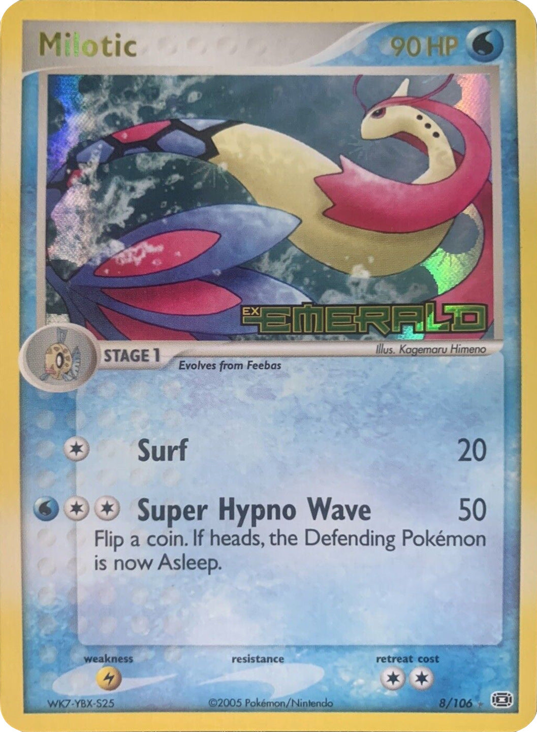 Milotic (8/106) (Stamped) [EX: Emerald] | RetroPlay Games