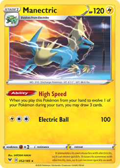 Manectric (052/185) [Sword & Shield: Vivid Voltage] | RetroPlay Games