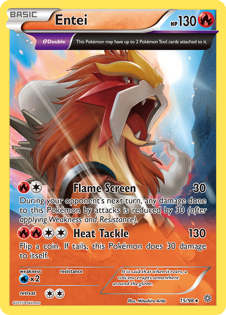 Entei (15/98) [XY: Ancient Origins] | RetroPlay Games