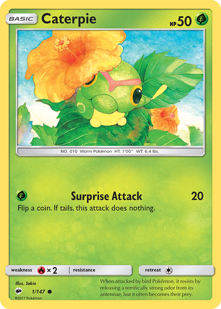 Caterpie (1/147) [Sun & Moon: Burning Shadows] | RetroPlay Games