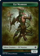Dragon // Elf Warrior Double-Sided Token [Game Night: Free-for-All Tokens] | RetroPlay Games