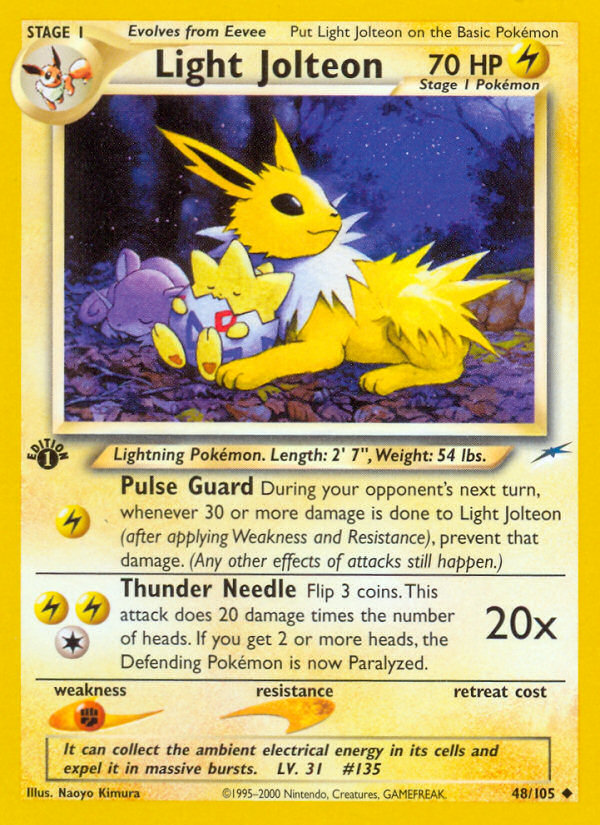 Light Jolteon (48/105) [Neo Destiny 1st Edition] | RetroPlay Games