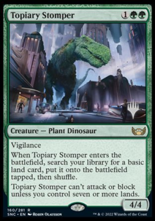 Topiary Stomper (Promo Pack) [Streets of New Capenna Promos] | RetroPlay Games