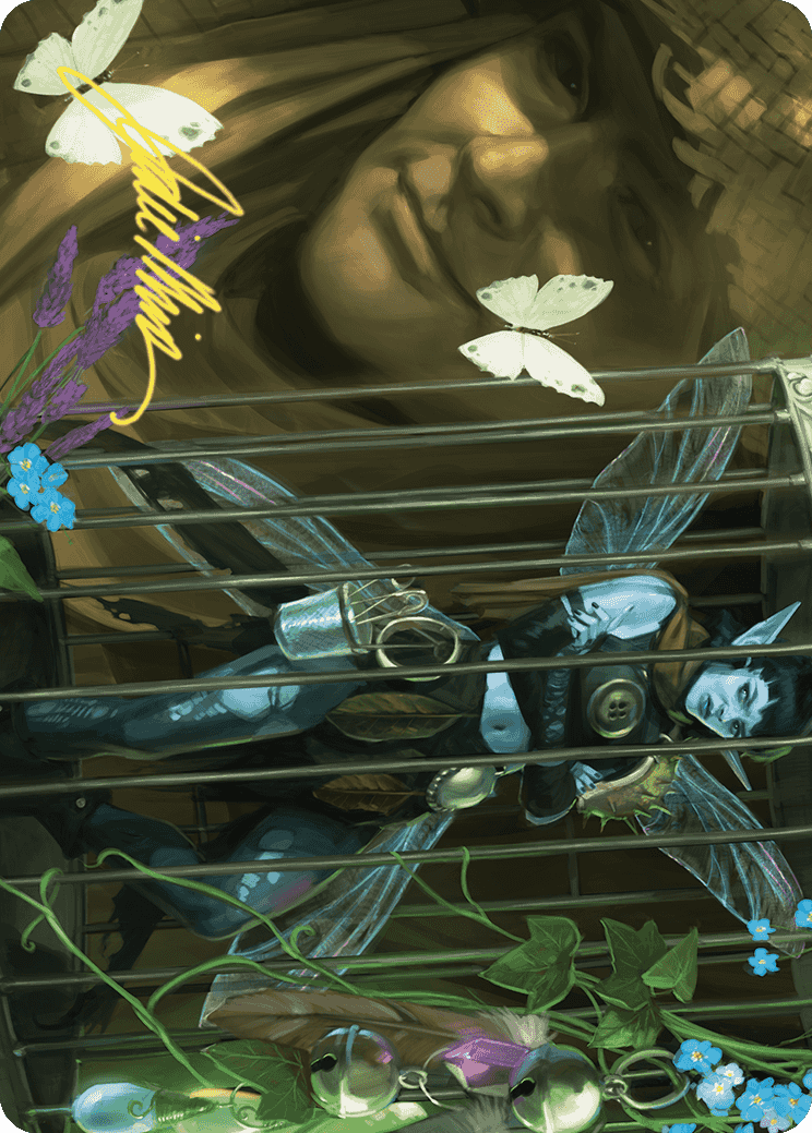 Cooped Up Art Card (Gold-Stamped Signature) [Wilds of Eldraine Art Series] | RetroPlay Games