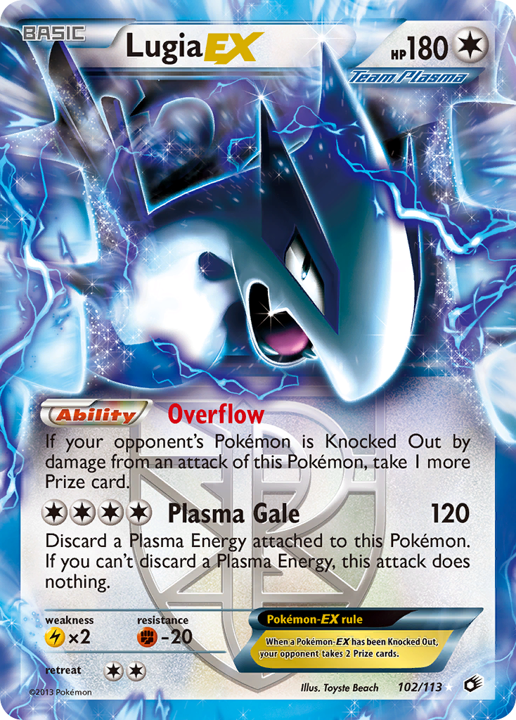 Lugia EX (102/113) [Black & White: Legendary Treasures] | RetroPlay Games