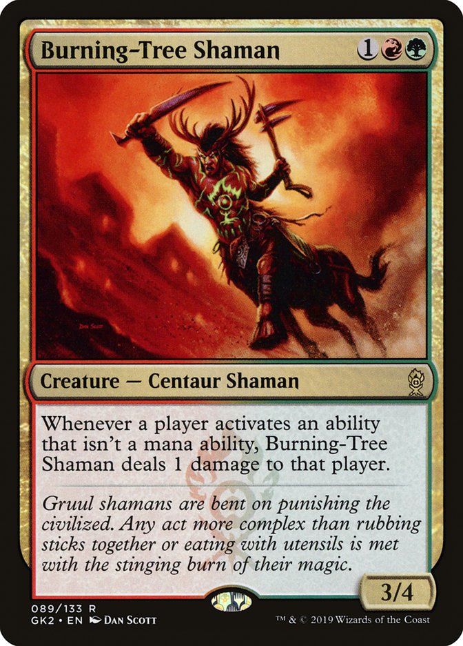 Burning-Tree Shaman [Ravnica Allegiance Guild Kit] | RetroPlay Games