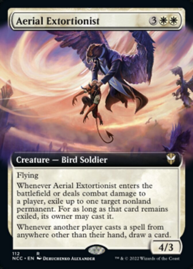 Aerial Extortionist (Extended Art) [Streets of New Capenna Commander] | RetroPlay Games