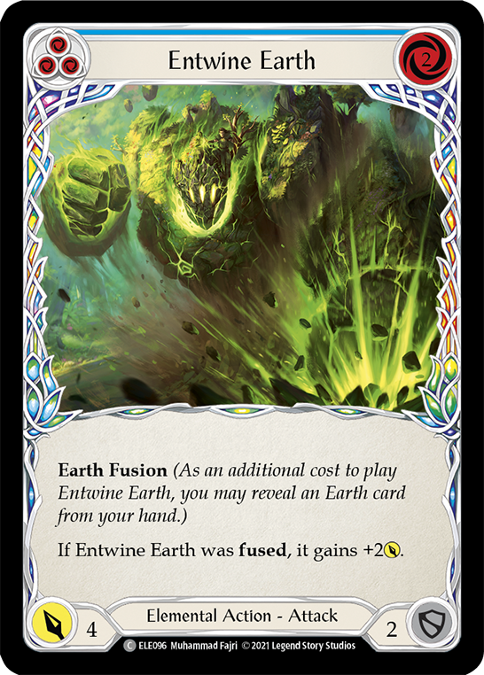 Entwine Earth (Blue) [ELE096] (Tales of Aria)  1st Edition Rainbow Foil | RetroPlay Games