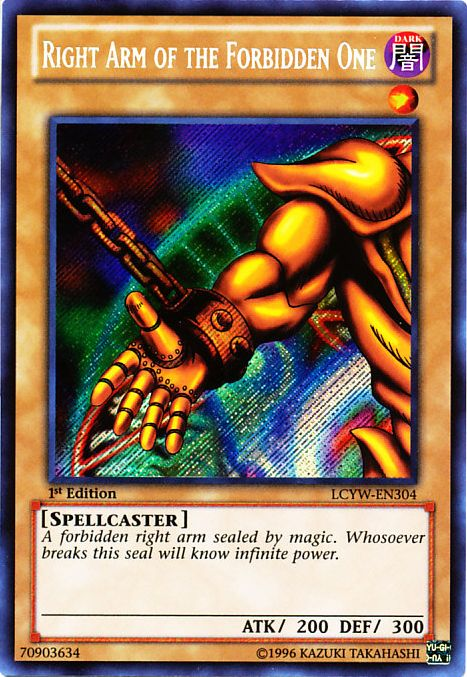 Right Arm of the Forbidden One [LCYW-EN304] Secret Rare | RetroPlay Games