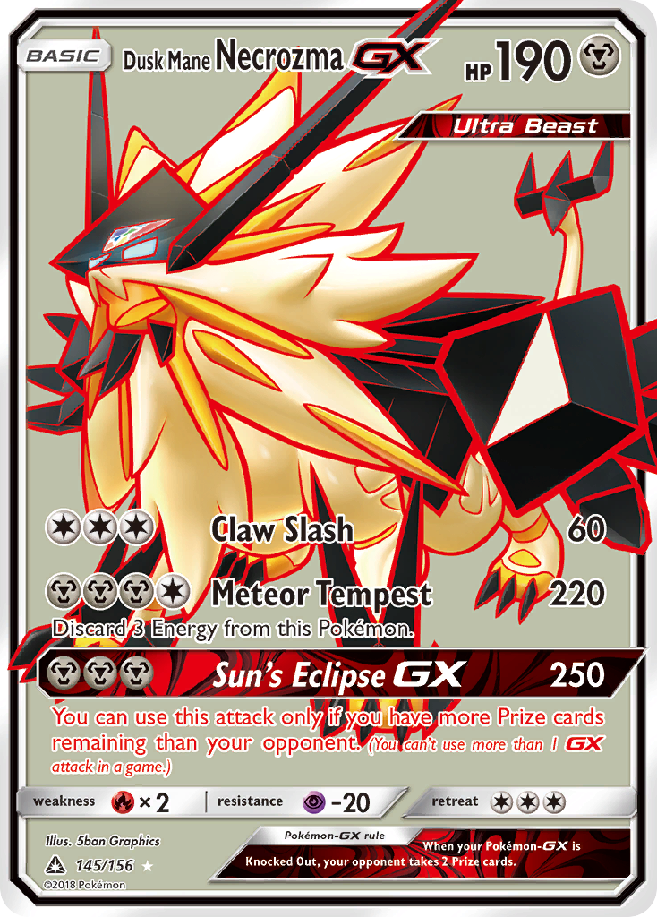 Dusk Mane Necrozma GX (145/156) [Sun & Moon: Ultra Prism] | RetroPlay Games